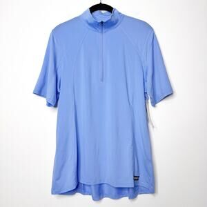 Kerrits Ice Fil Lite Riding Shirt NWT Short Sleeve Wisteria Blue Large